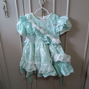 Vintage Mint Green Toddler Formal Dress